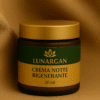 Crema Notte Rigenerante Lunargan da 50 ml, su sfondo neutro elegante.