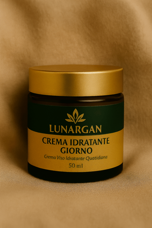 Lunargan crema viso idratante naturale per uso quotidiano